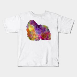 Coton de Tulear in watercolor Kids T-Shirt